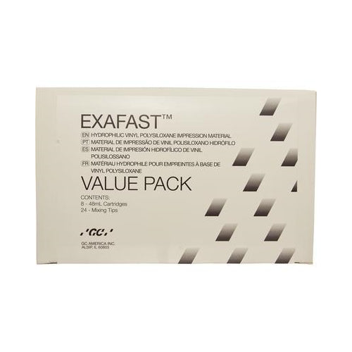 GC 137030 Exafast NDS VPS Impression Material Heavy Body Yellow 8/Pk 48 mL GC 137030 Exafast NDS VPS Impression Material Heavy Body Yellow 8/Pk 48 mL